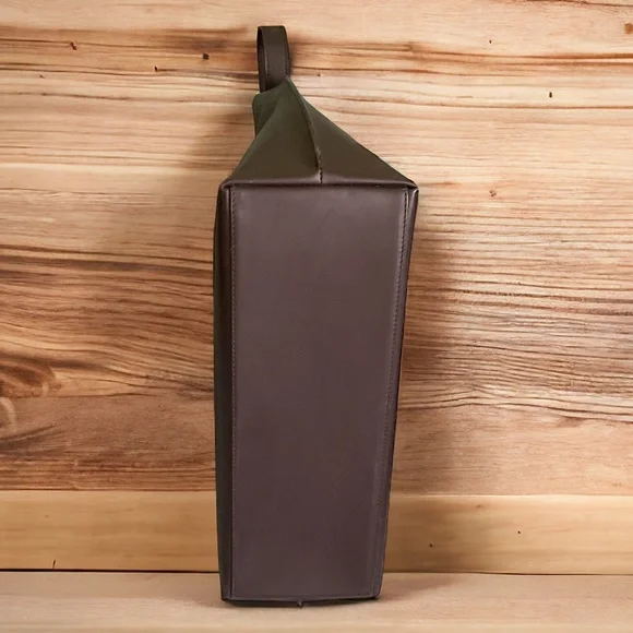 VINTAGE GUCCI TOM FORD ERA CHOCOLATE BROWN SMOOTH LEATHER SHOULDER BAG - Picture 7 of 9